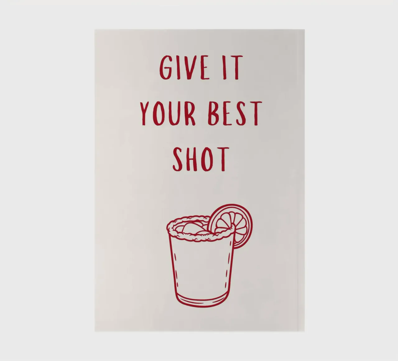 Give it your best shot print notebook by pdigitalprints