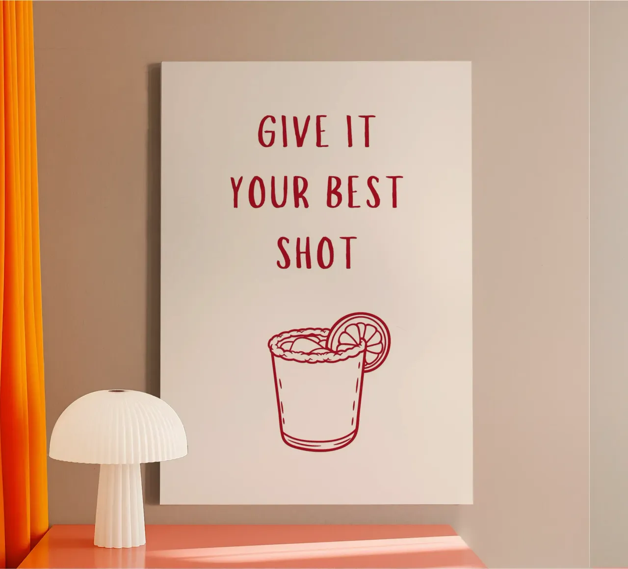 Give it your best shot print canvas with Floater frame by pdigitalprints