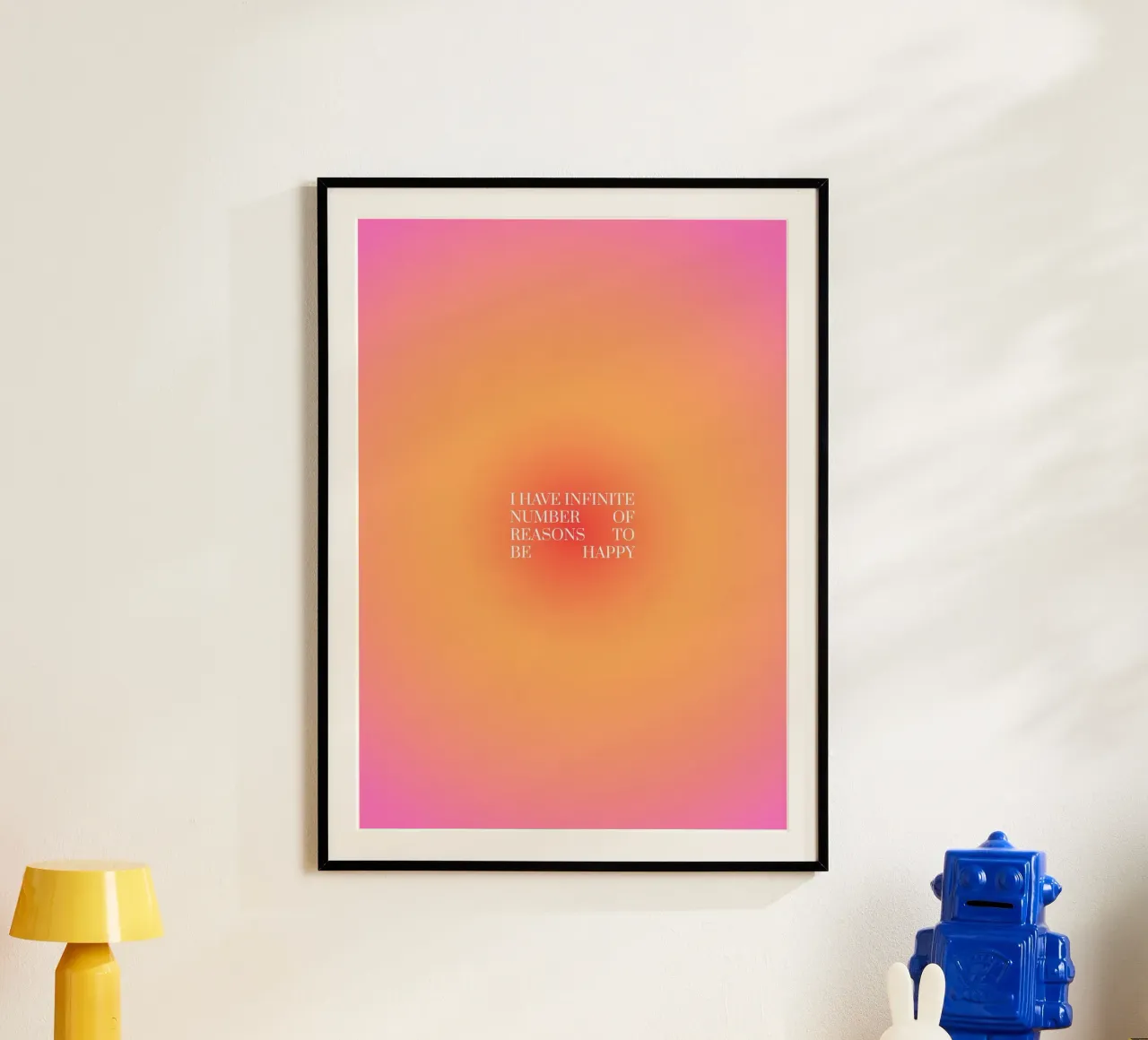 I have infinite number of reasons to be happy quote hahnemühle by Paigaam Studio