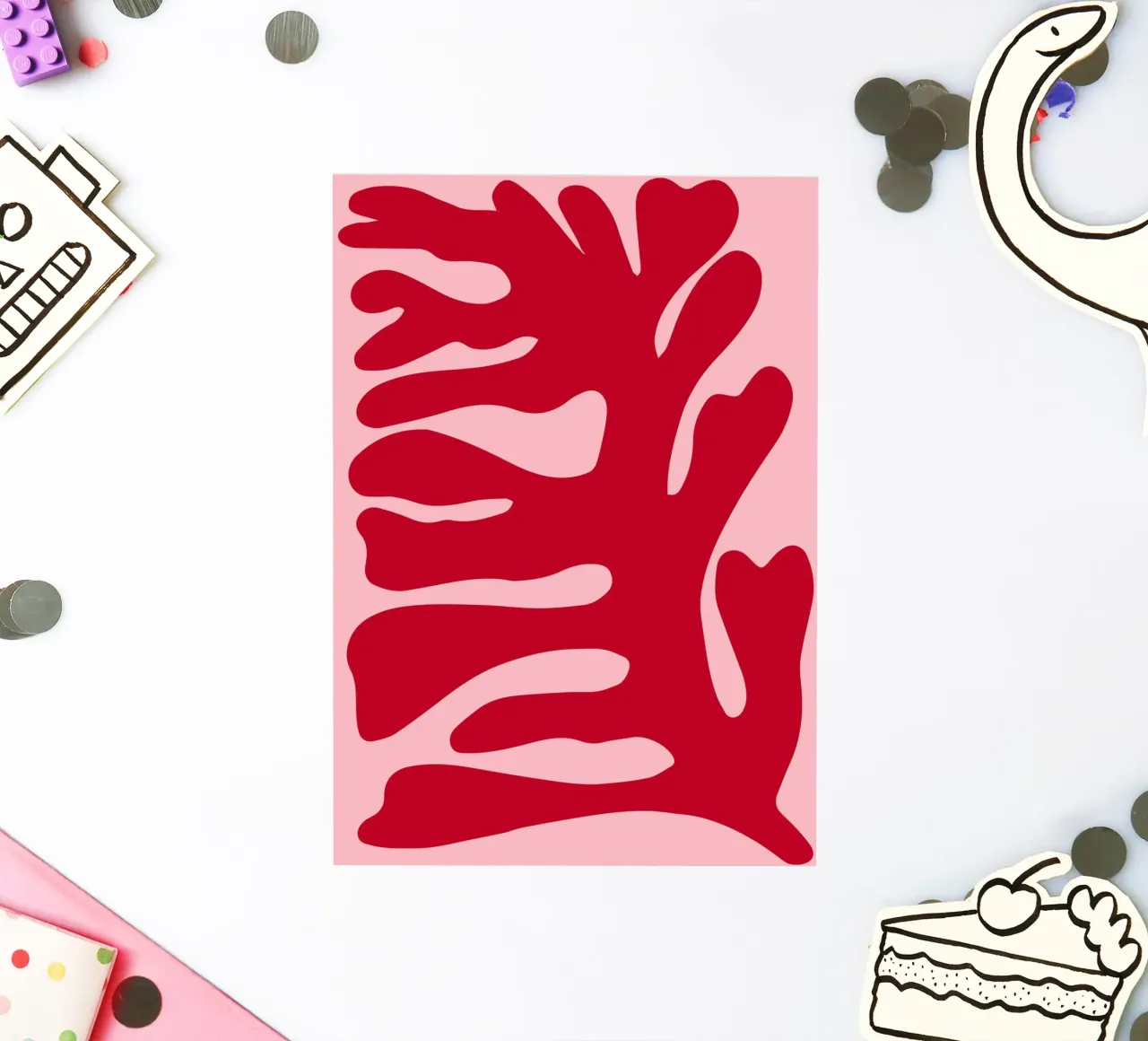 Abstract floral art Sticker von pdigitalprints