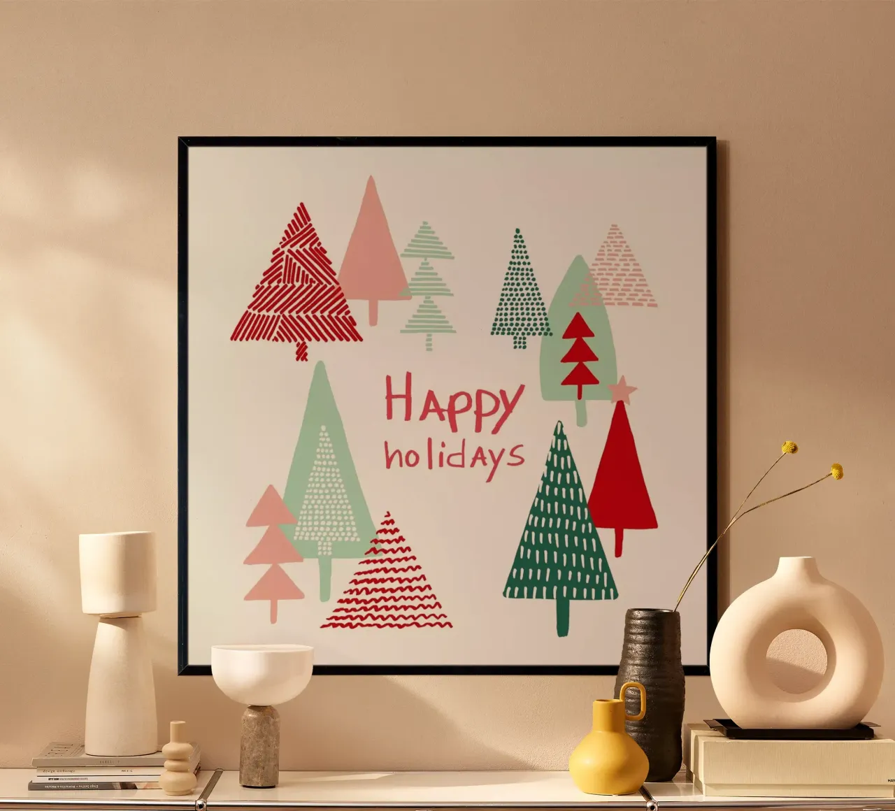 Xmas Happy Holidays hahnemühle by BlauMaschine