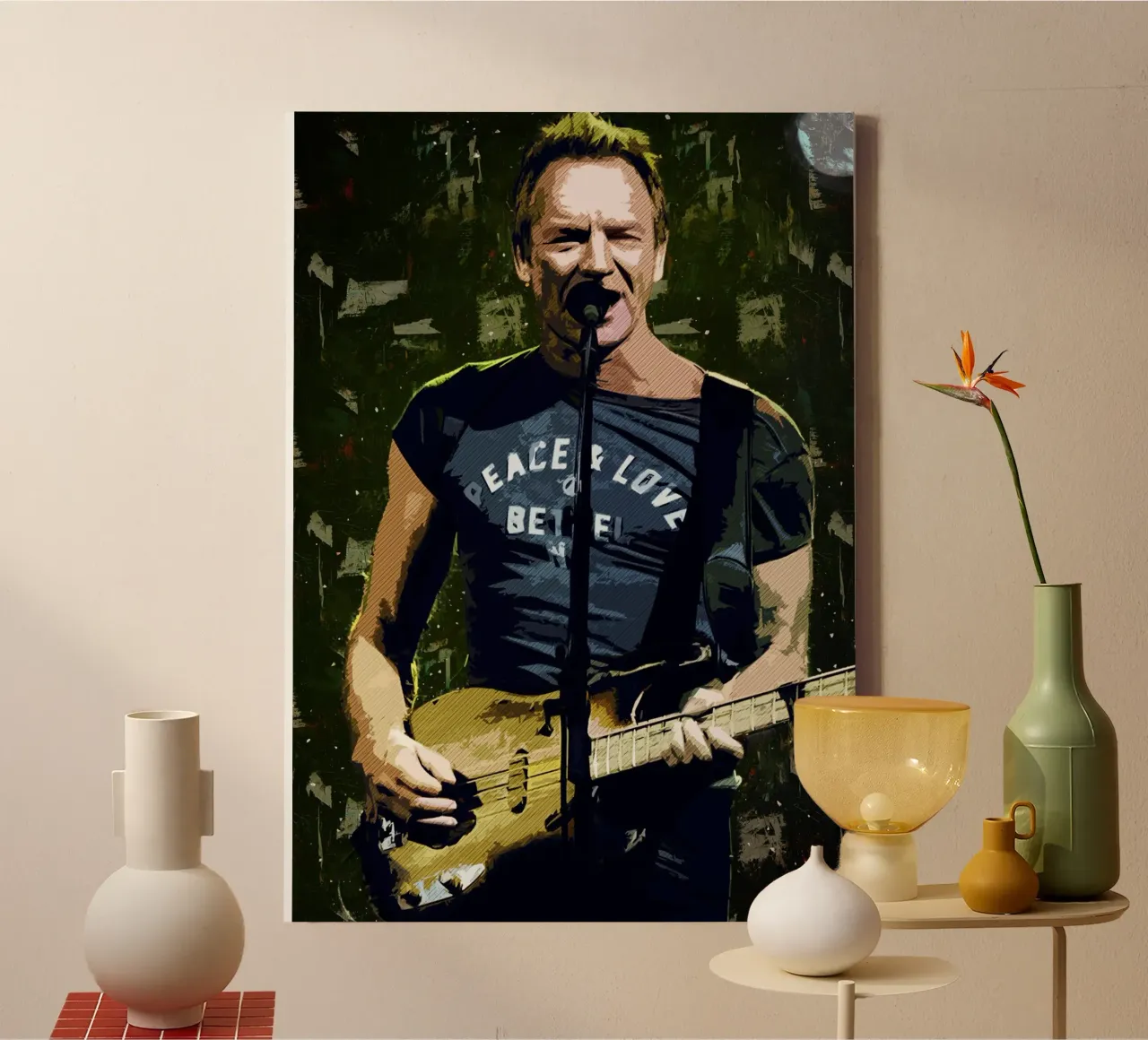 Art of Sting canvas by neonartroom
