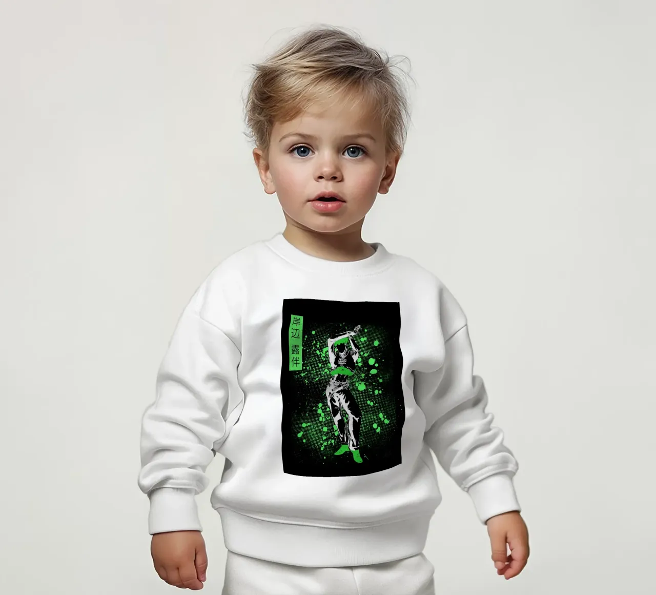 Rohan Kishibe jojo felpa neonato da Neonartstudio