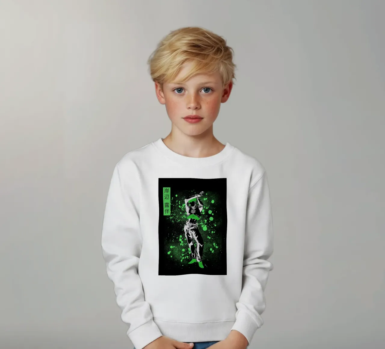 Rohan Kishibe jojo felpa bambino da Neonartstudio