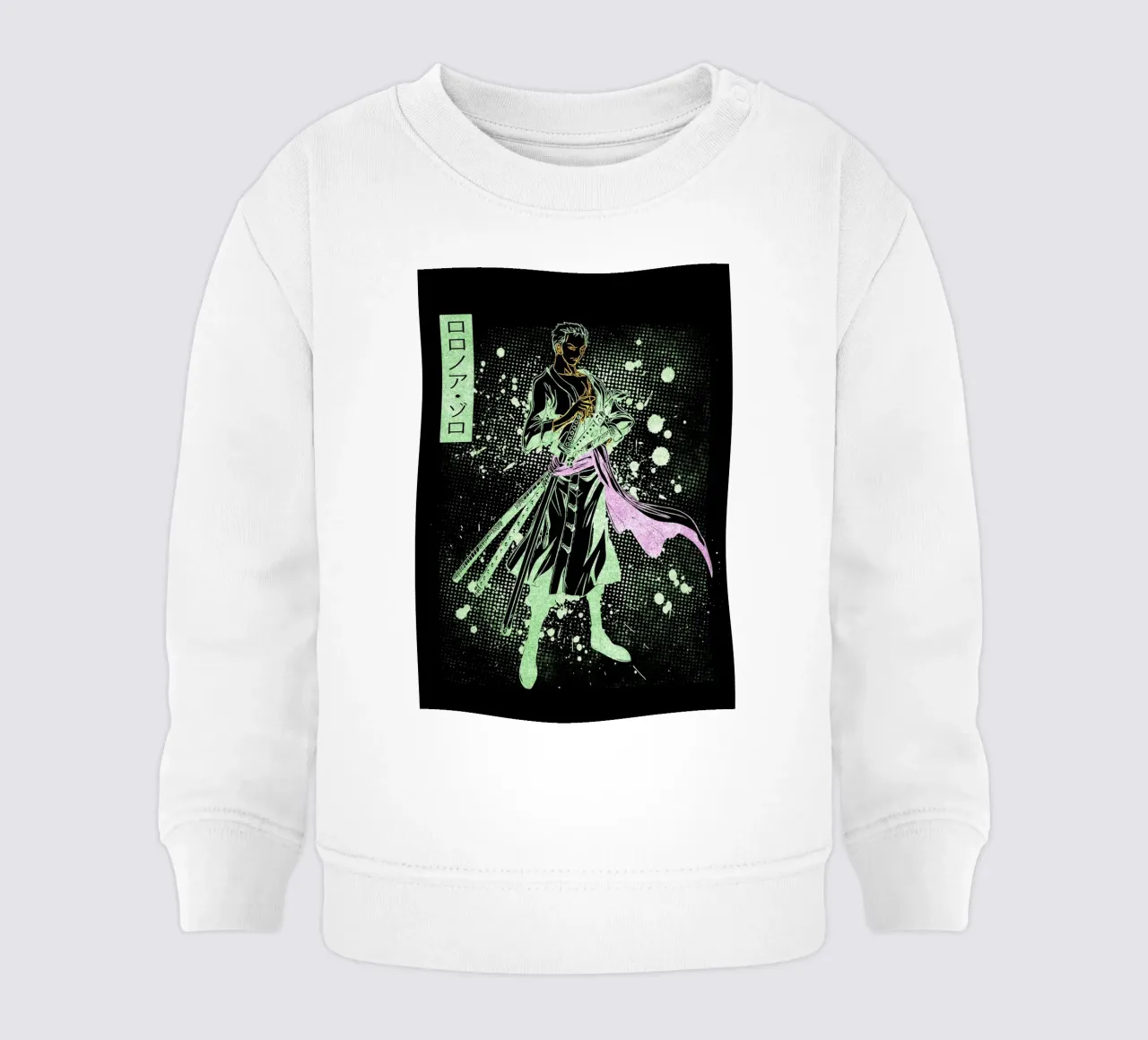 Roronoa Zoro felpa neonato da Neonartstudio