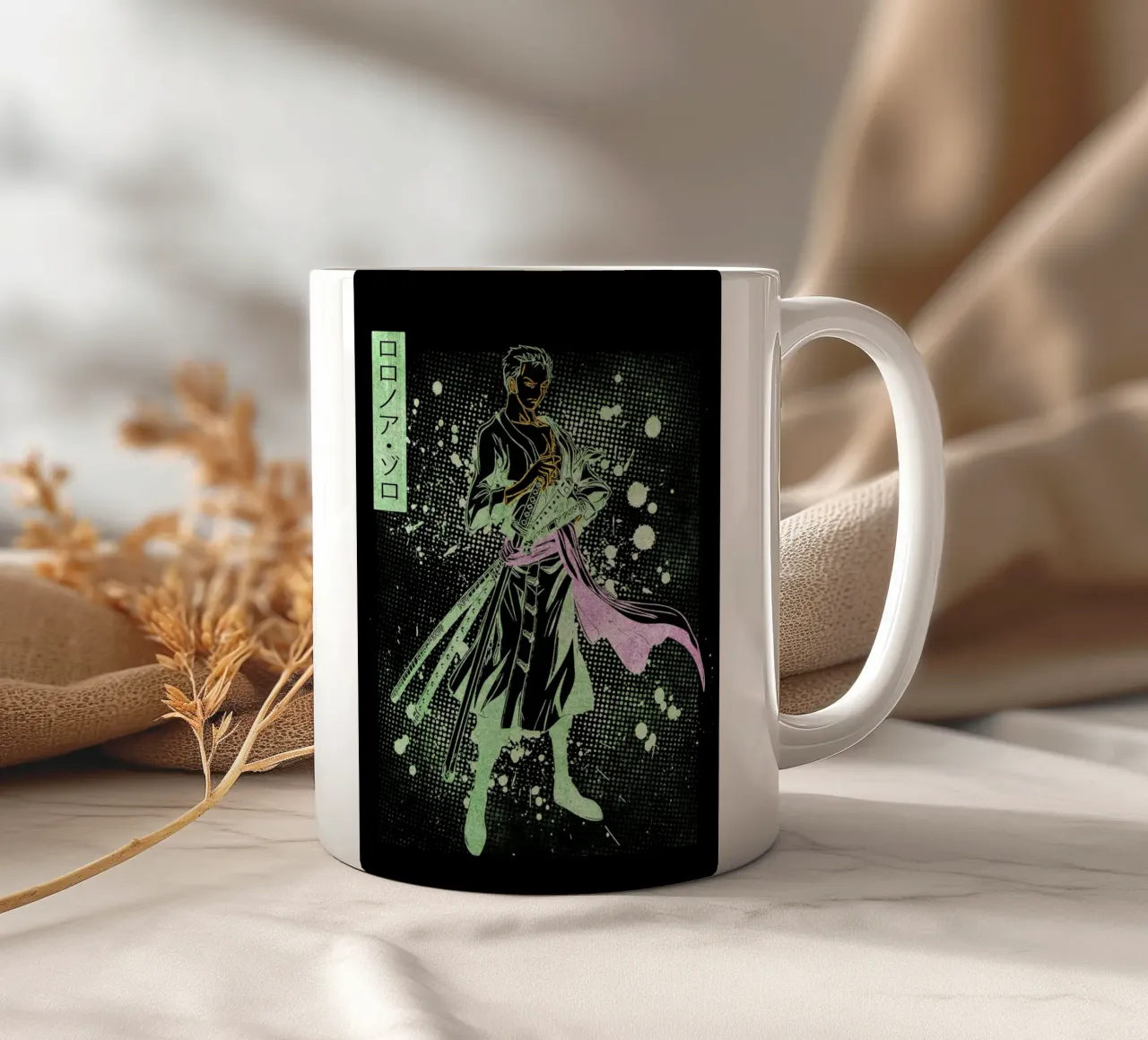 Roronoa Zoro tazza in ceramica da Neonartstudio