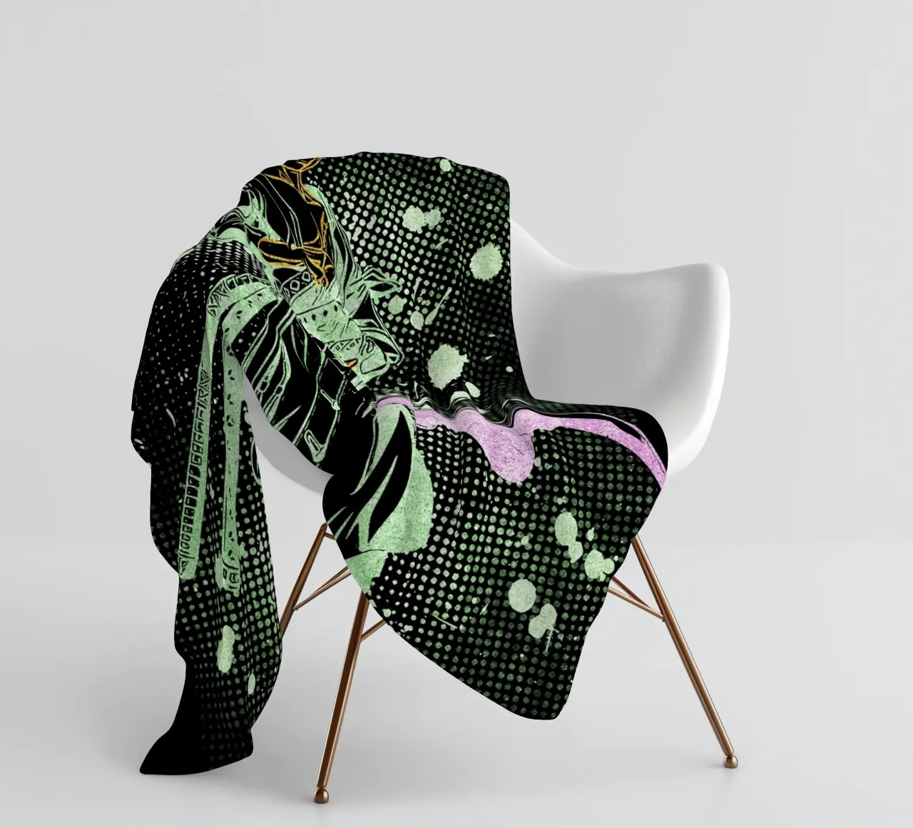 Roronoa Zoro coperta in pile da Neonartstudio