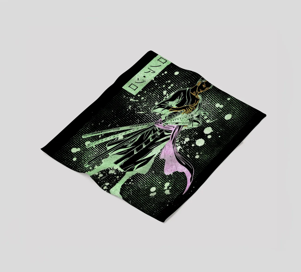 Roronoa Zoro coperta in pile da Neonartstudio