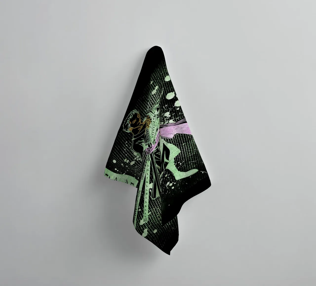 Roronoa Zoro asciugamano da bagno da Neonartstudio