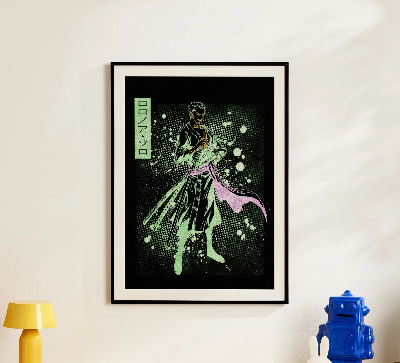 Roronoa Zoro carta hahnemühle da Neonartstudio