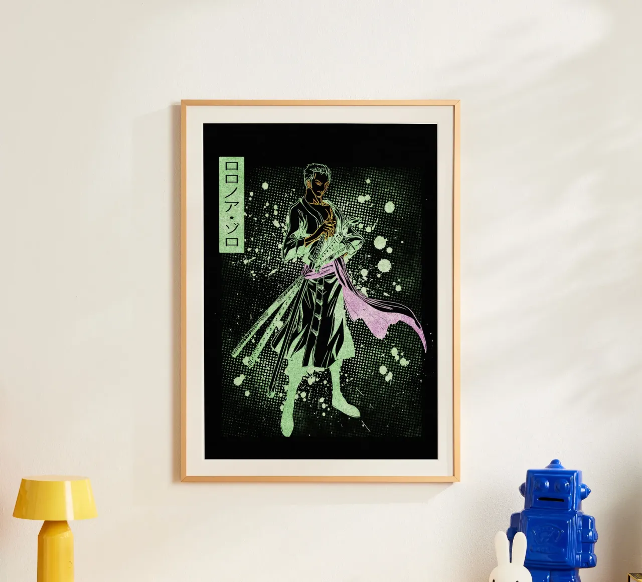 Roronoa Zoro carta hahnemühle da Neonartstudio