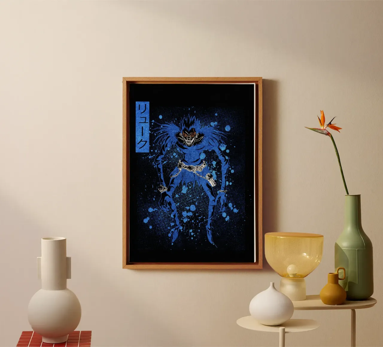 Ryuk canvas met Baklijst van Neonartstudio