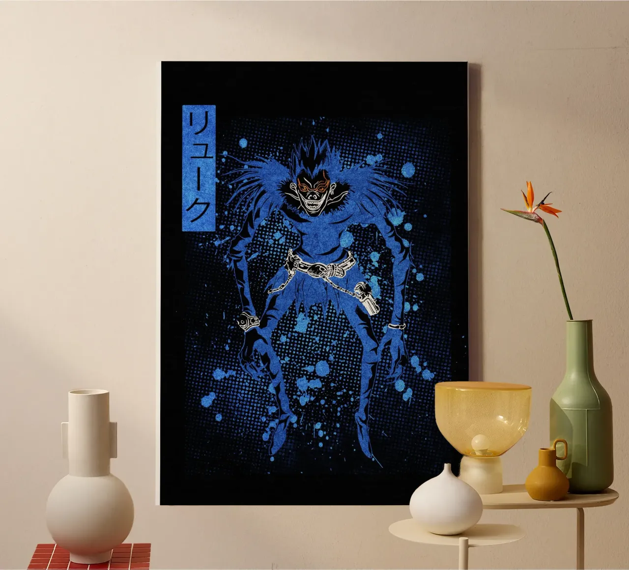 Ryuk canvas met Baklijst van Neonartstudio