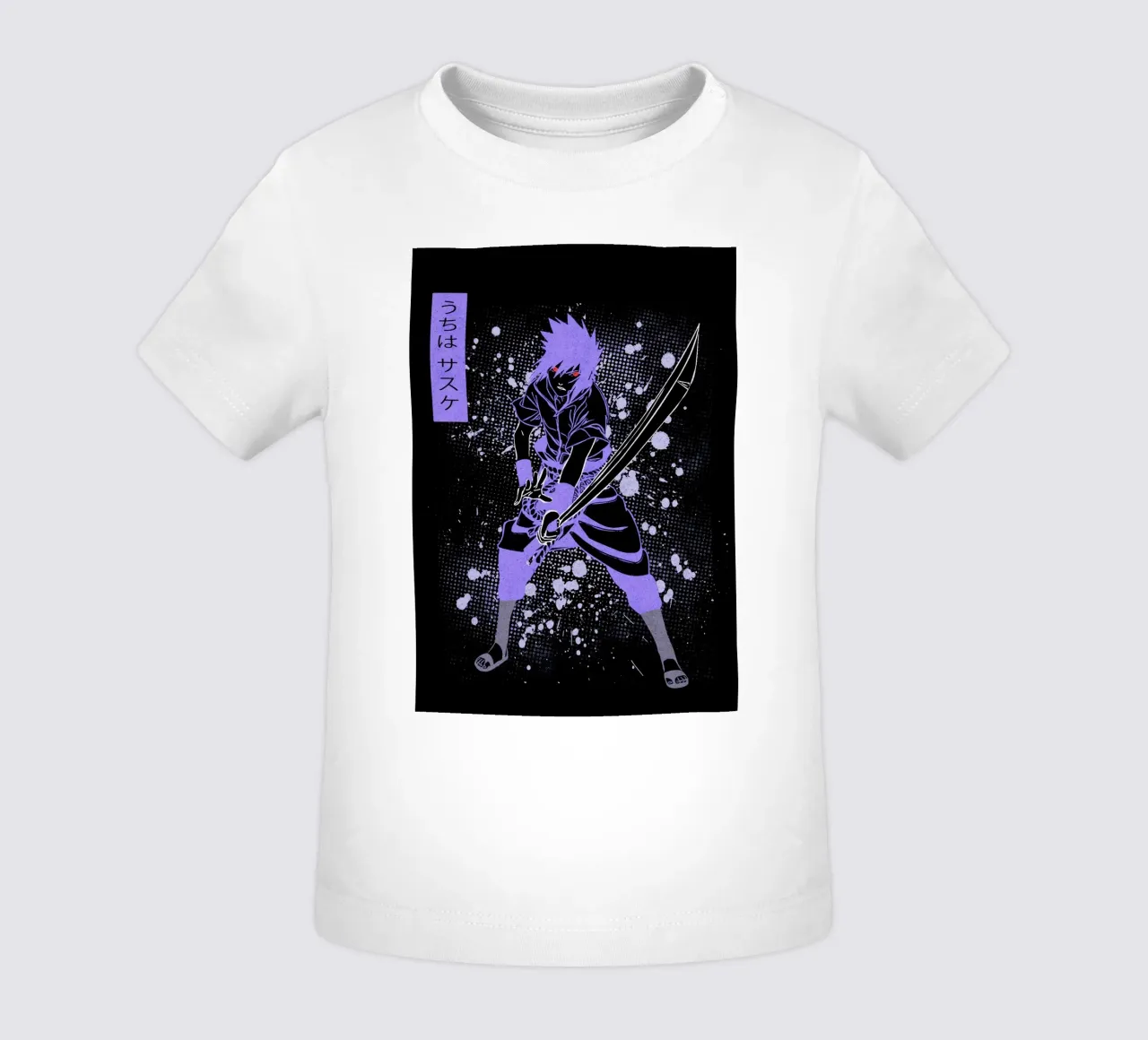 Sasuke Uchiha maglietta neonato da Neonartstudio