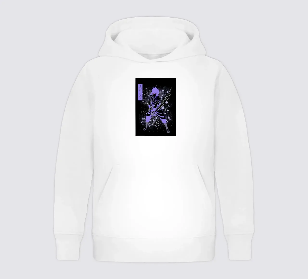 Sasuke Uchiha felpa bambino con cappuccio da Neonartstudio