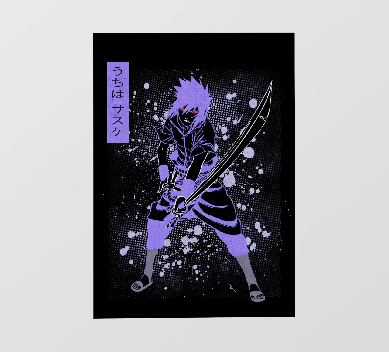 Sasuke Uchiha telo in pvc da Neonartstudio