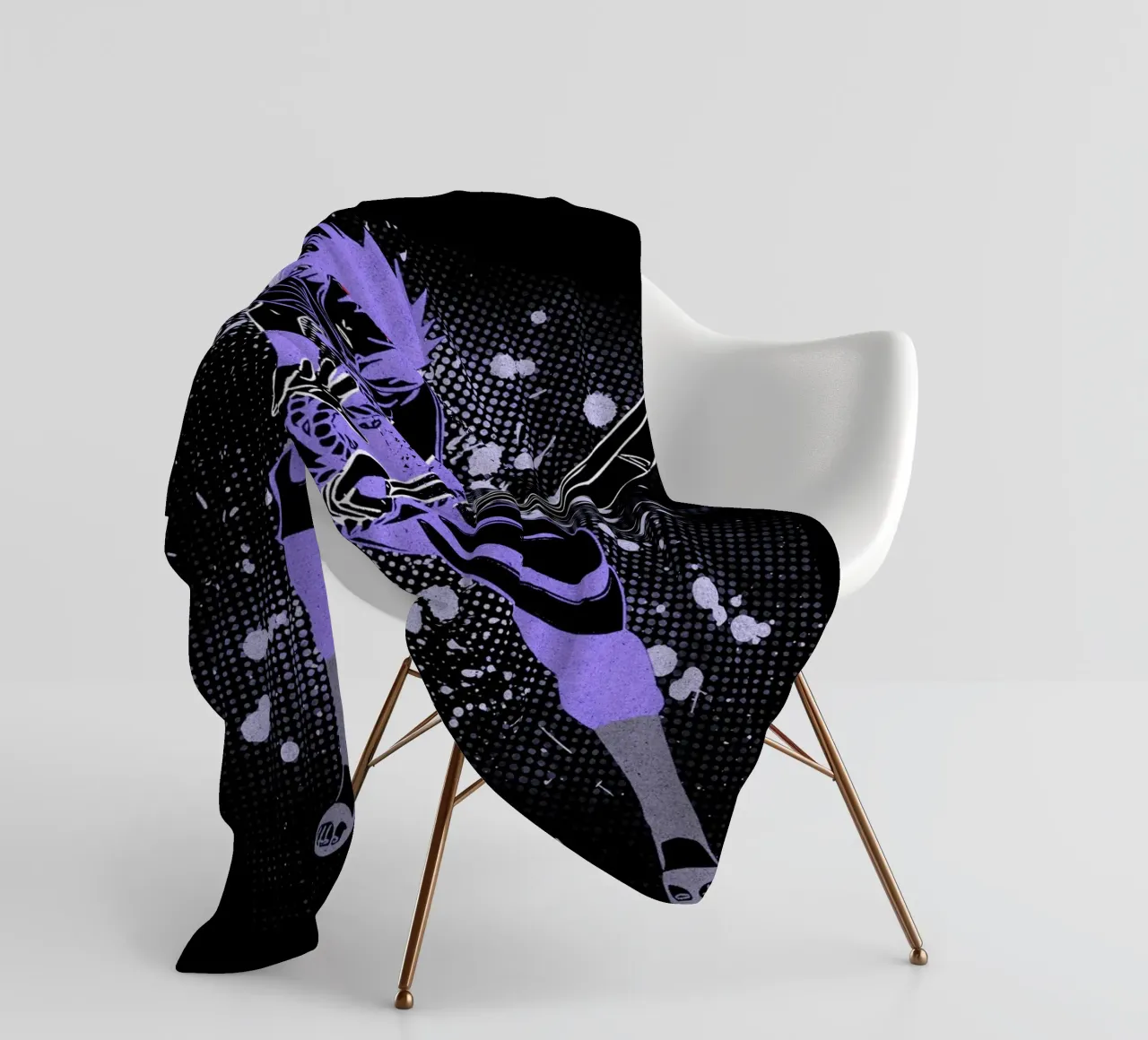 Sasuke Uchiha coperta in pile da Neonartstudio