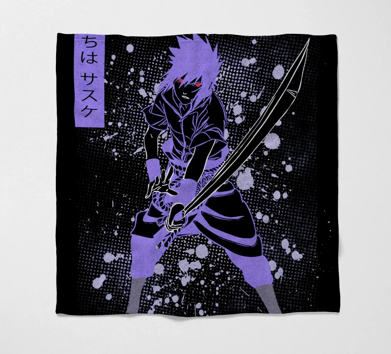 Sasuke Uchiha coperta in pile da Neonartstudio