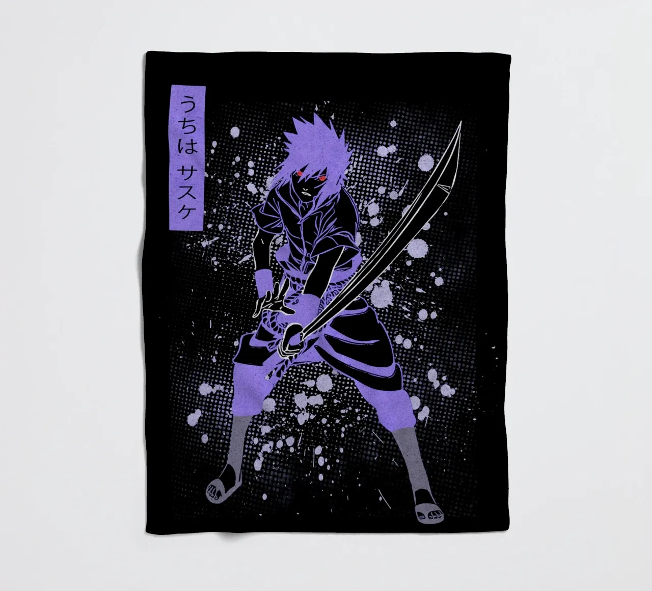 Sasuke Uchiha coperta in pile da Neonartstudio