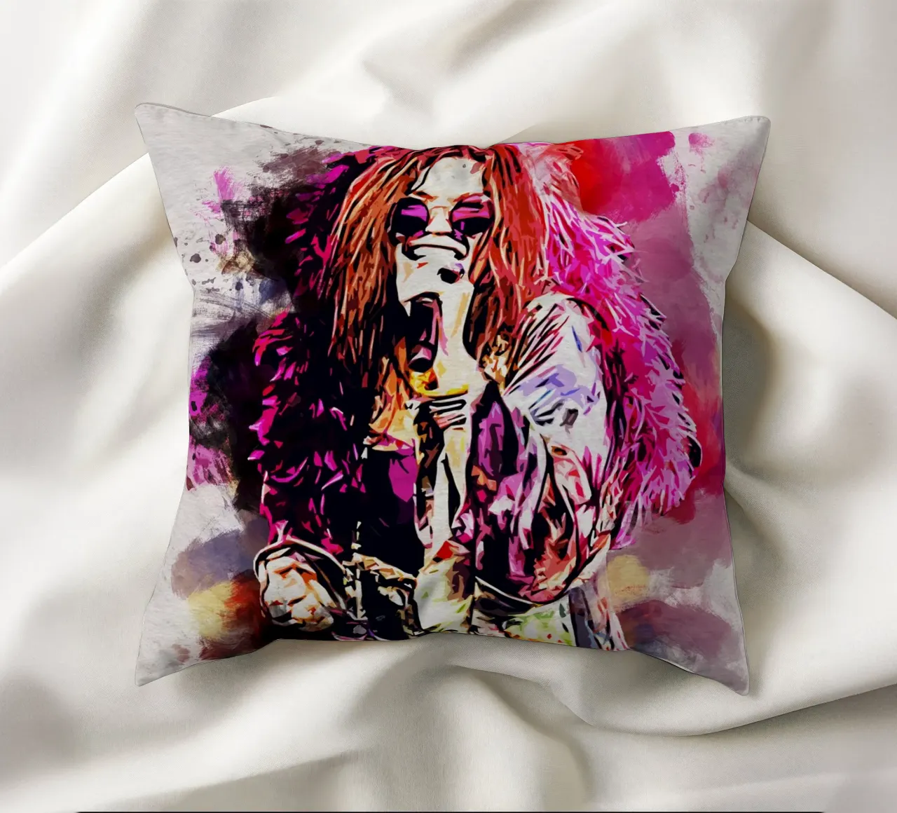 Art of Joplin decorative cushion by neonartroom