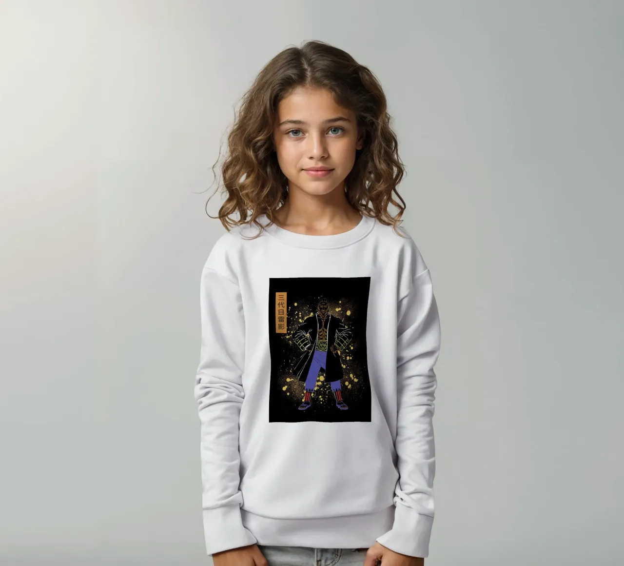 Third Raikage felpa bambino da Neonartstudio