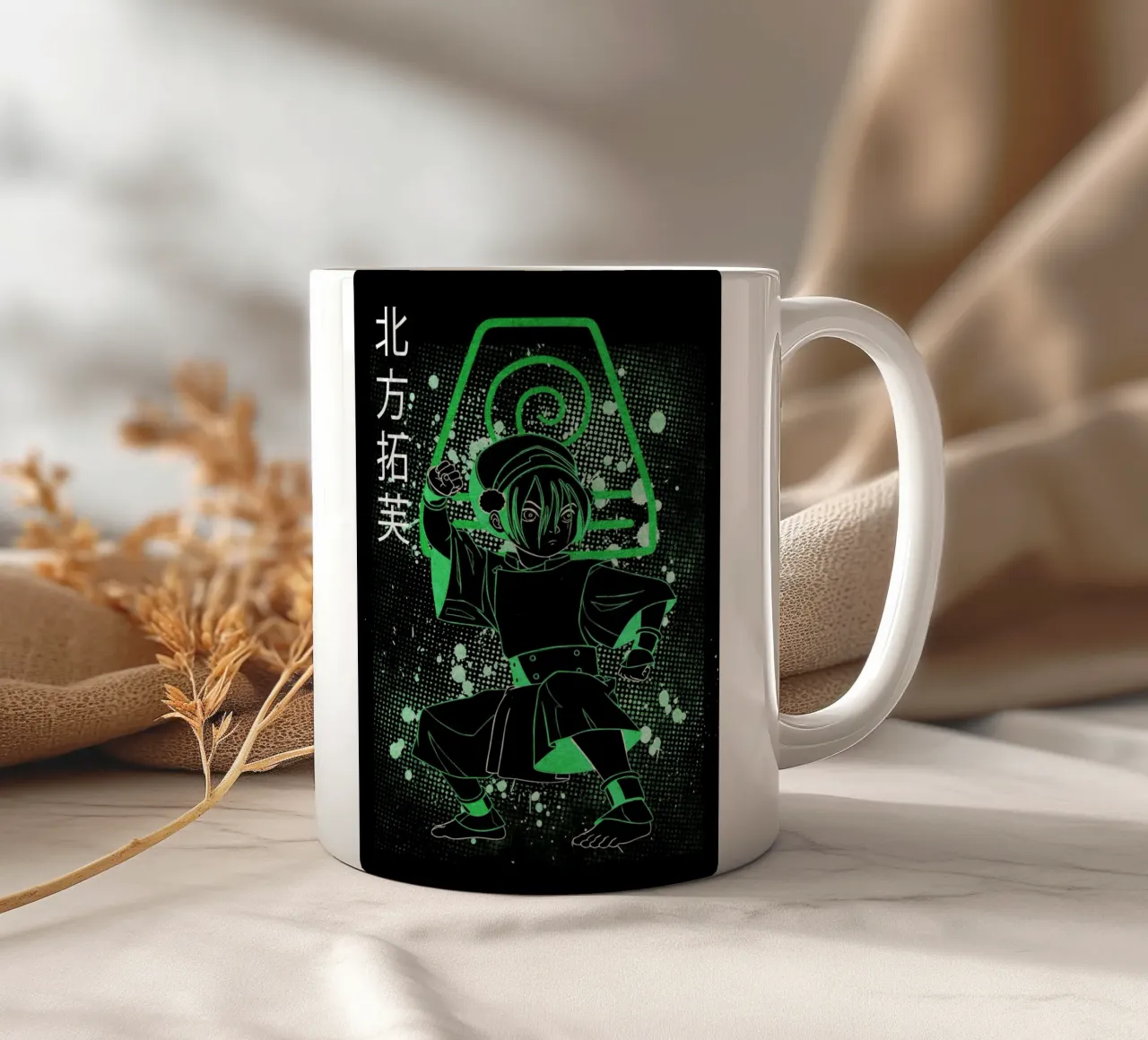 Toph Beifong Avatar The Last Airbender tazza in ceramica da Neonartstudio