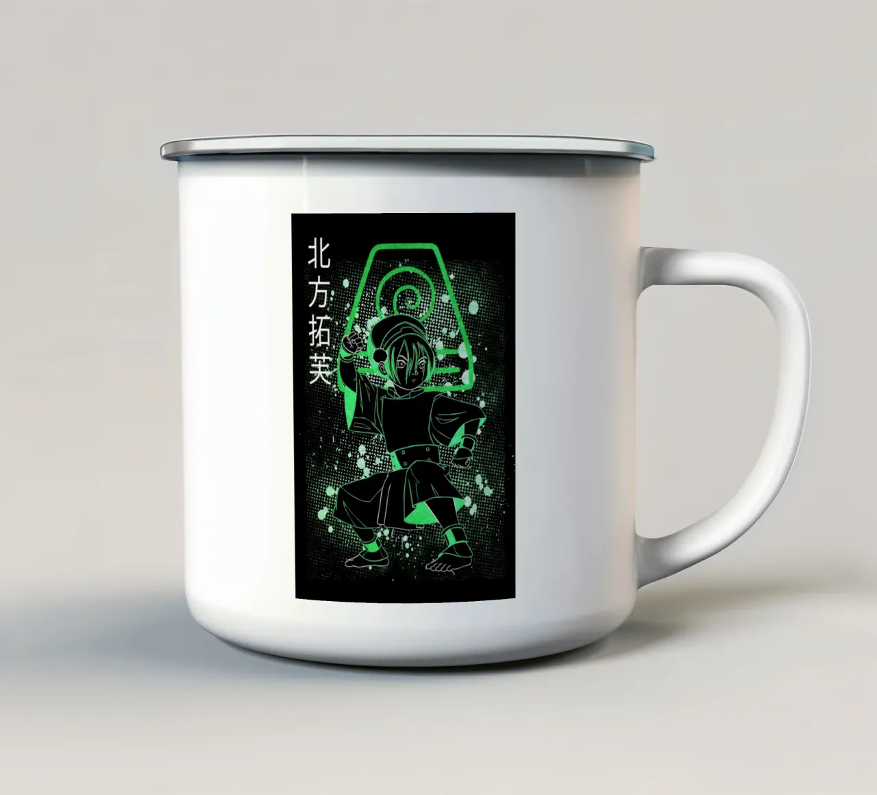 Toph Beifong Avatar The Last Airbender tazza in smalto da Neonartstudio