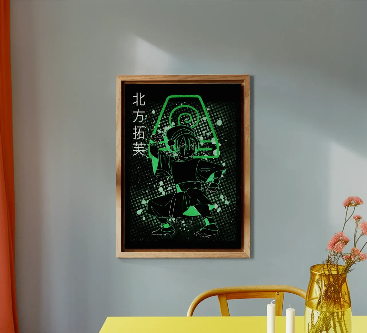 Toph Beifong Avatar The Last Airbender alluminio dibond da Neonartstudio
