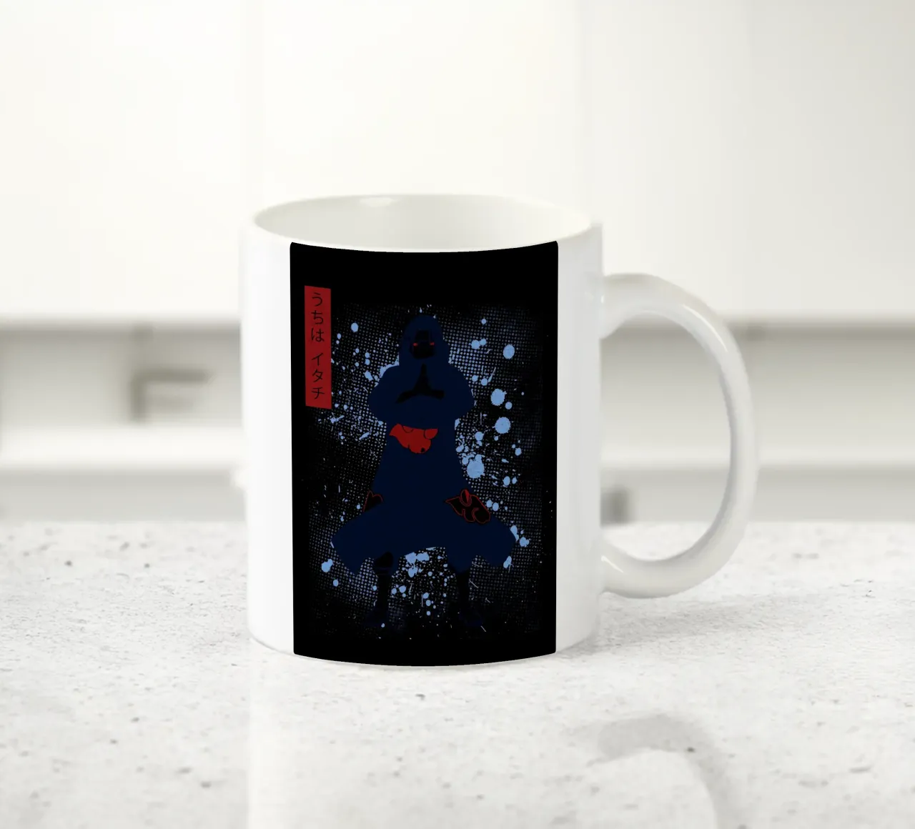 Uchiha Itachi tazza in ceramica da Neonartstudio