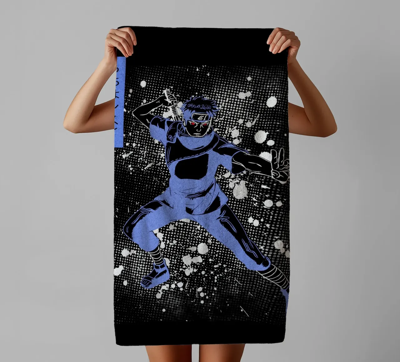 Uchiha Shisui asciugamano da bagno da Neonartstudio