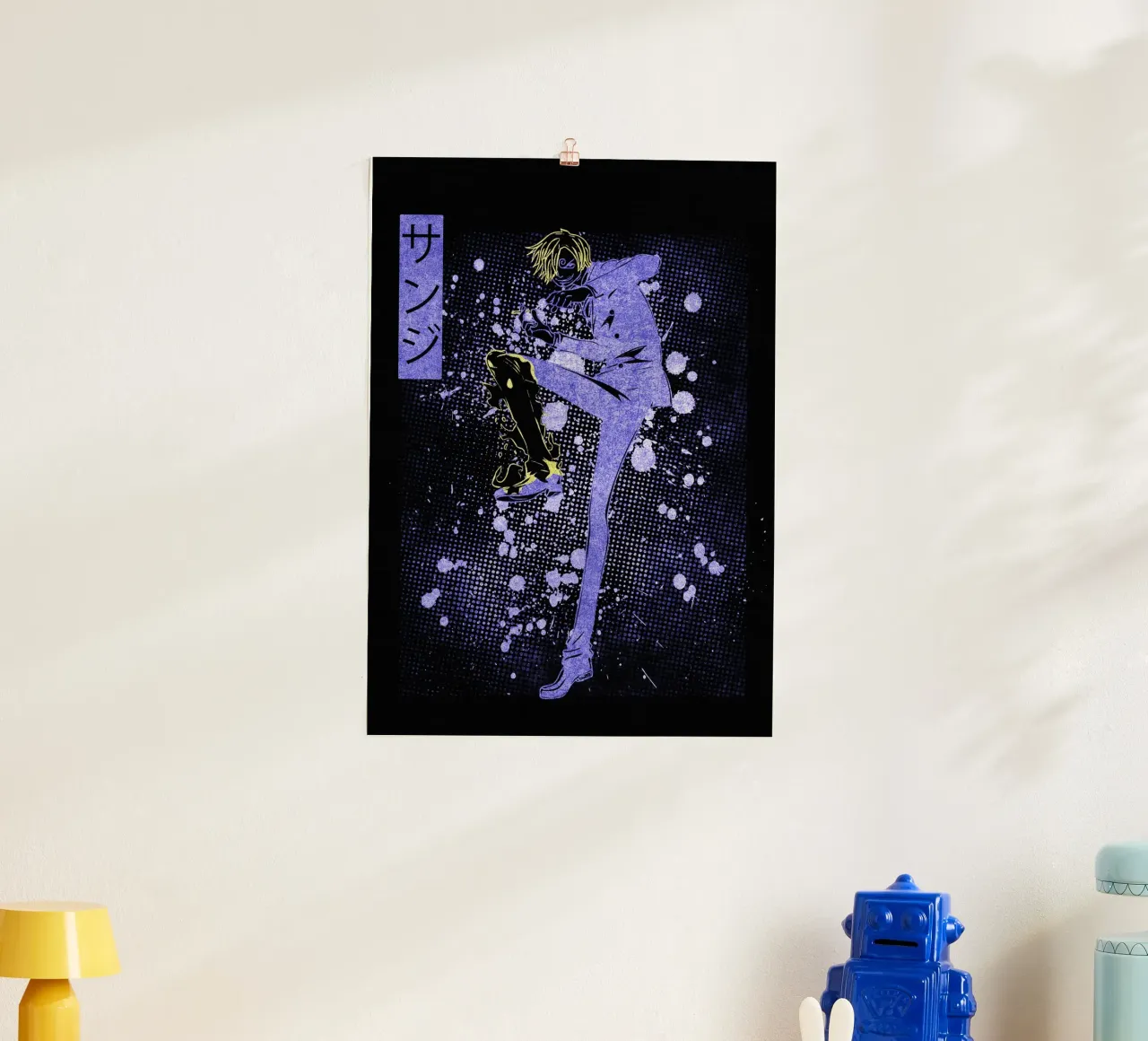 Vinsmoke Sanji carta hahnemühle da Neonartstudio