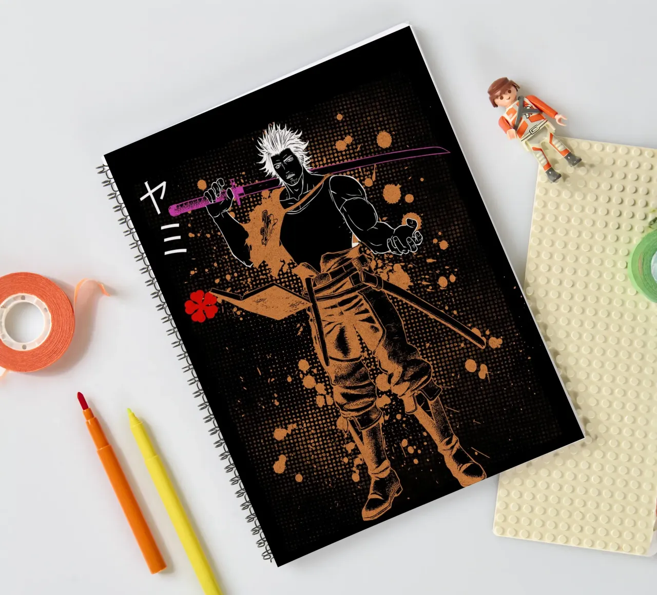 Yami Sukehiro black clover Ringbuch von Neonartstudio