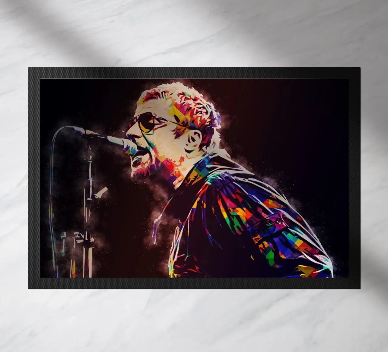 Músico británico felpudo de neonartroom