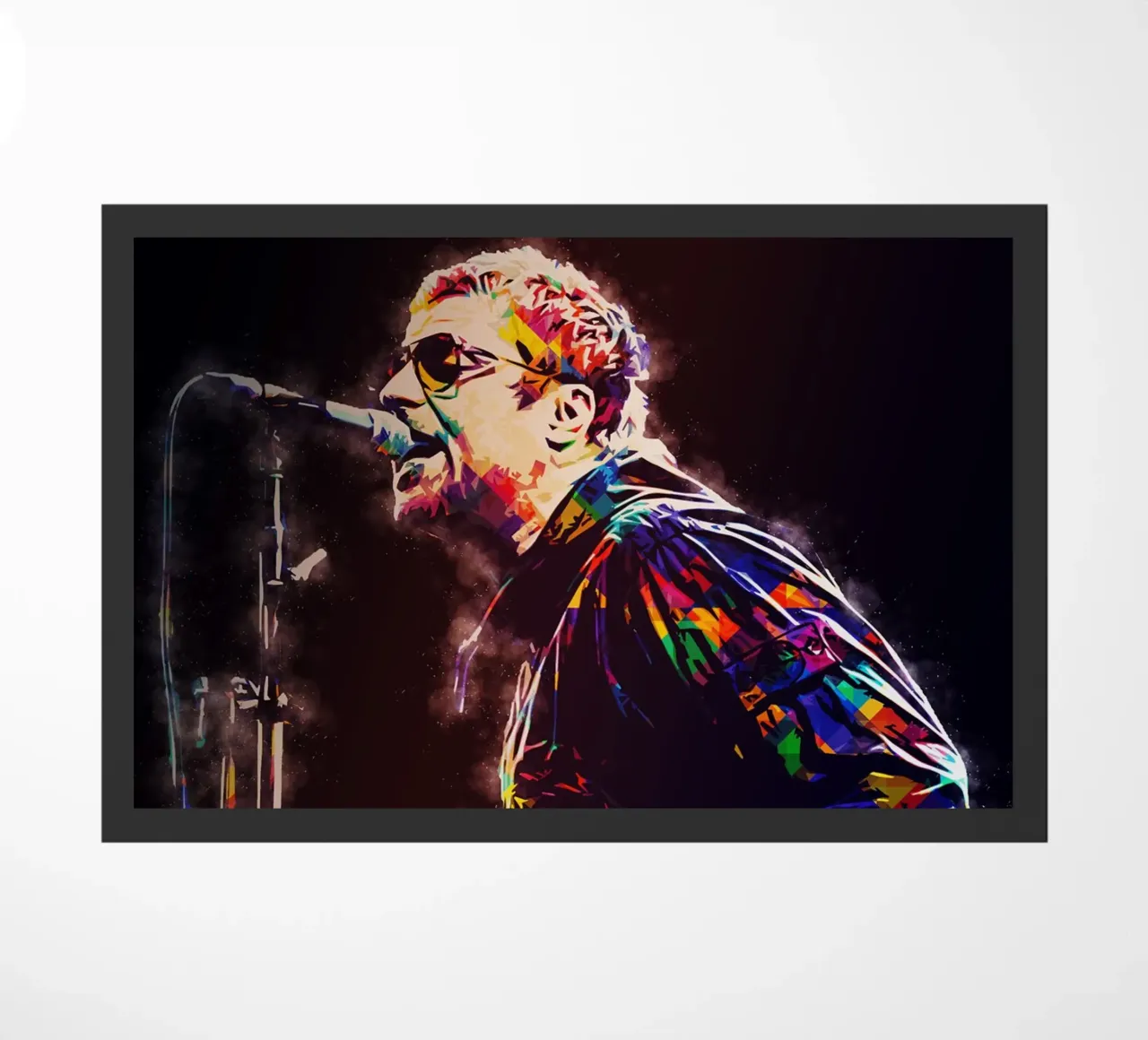 Músico británico felpudo de neonartroom