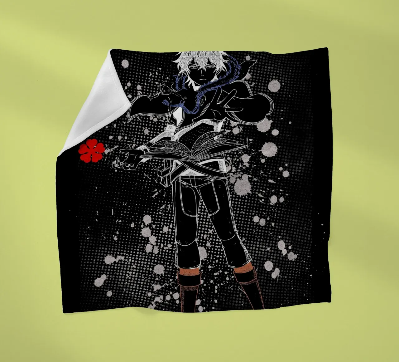 Yuno Black Clover Fleecedecke von Neonartstudio