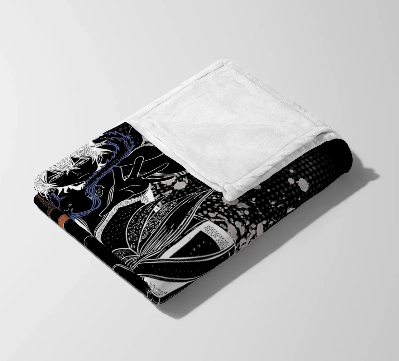 Yuno Black Clover Fleecedecke von Neonartstudio