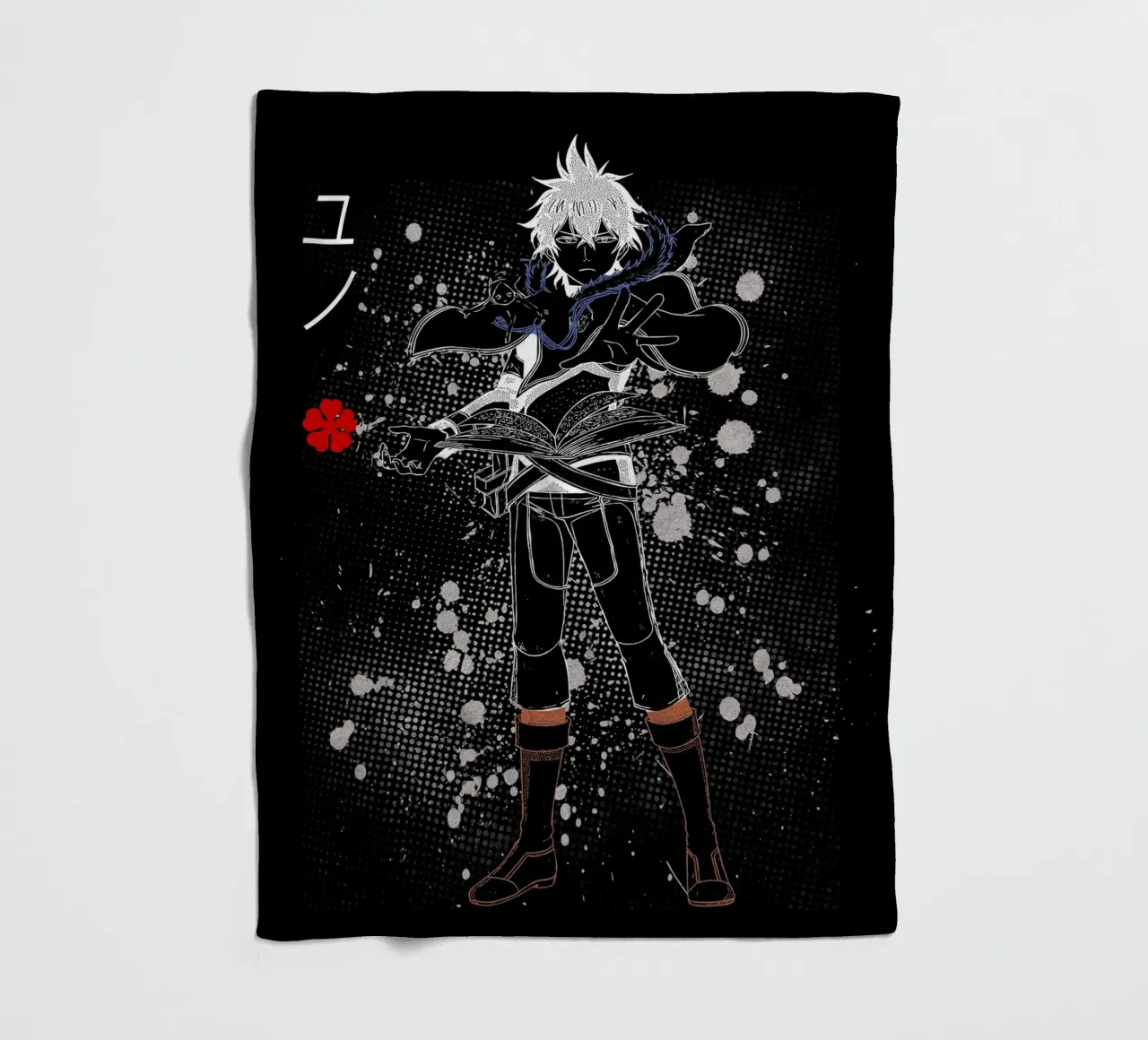 Yuno Black Clover Fleecedecke von Neonartstudio