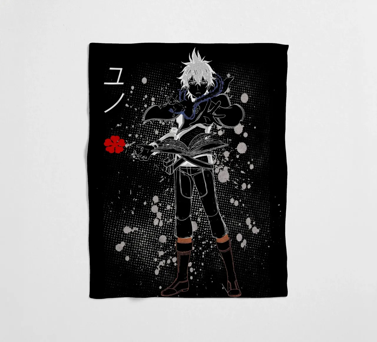 Yuno Black Clover Fleecedecke von Neonartstudio