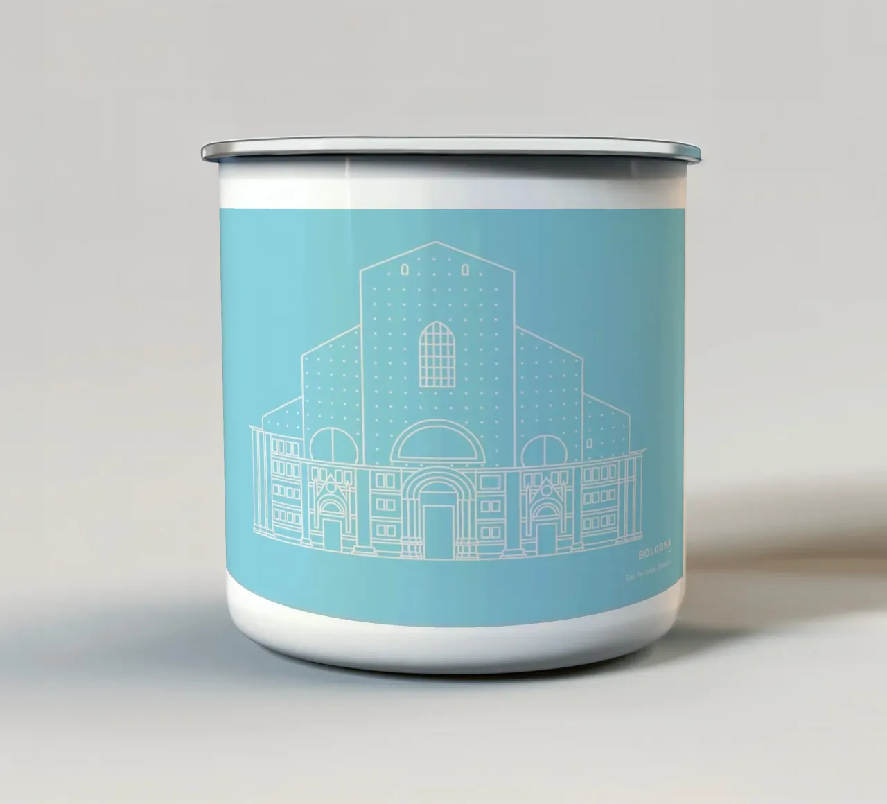Bologna tazza in smalto da Sara Signorini