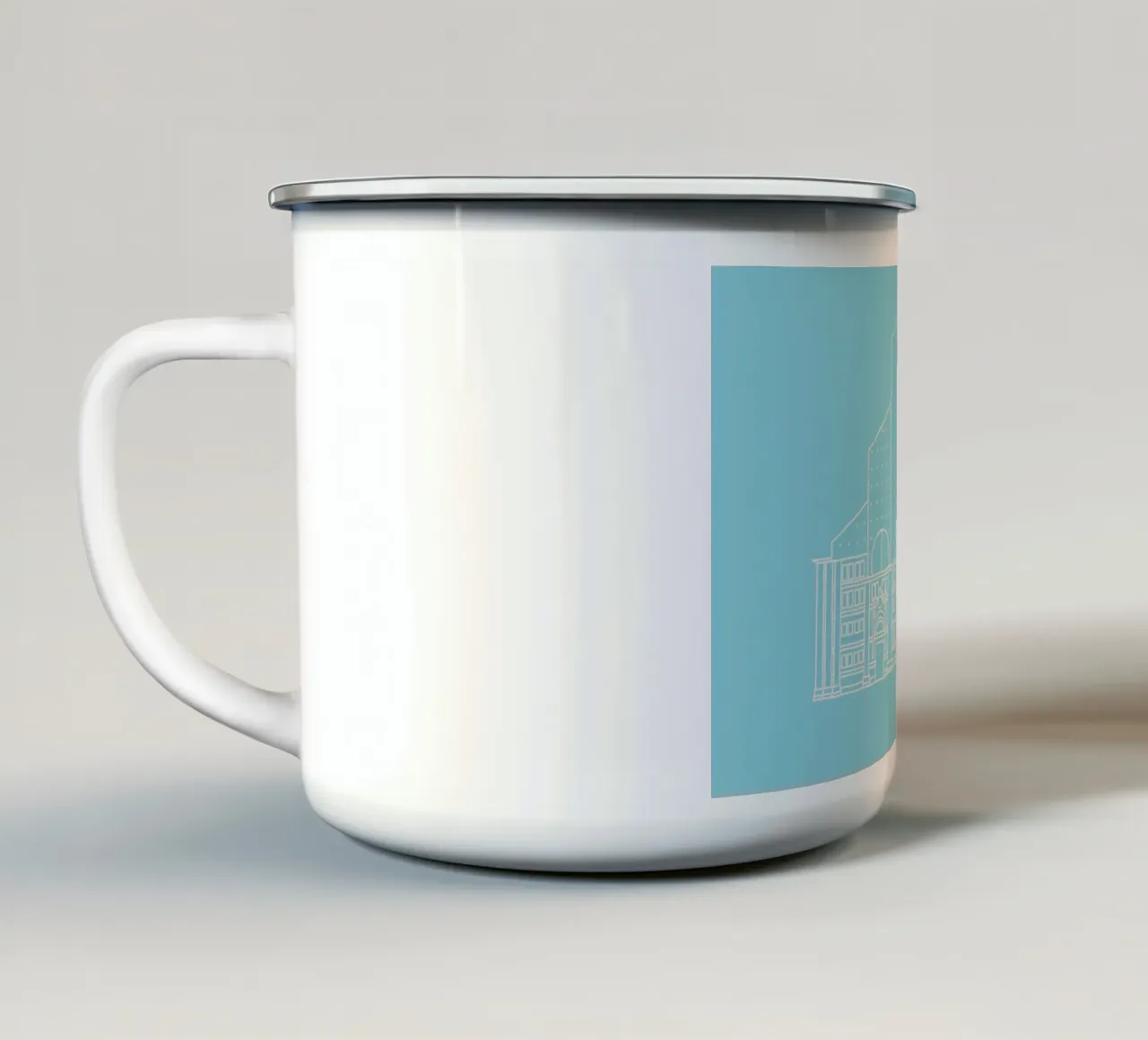 Bologna tazza in smalto da Sara Signorini
