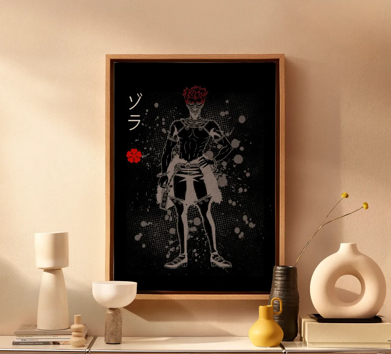 Zora Ideale black clover canvas by Neonartstudio