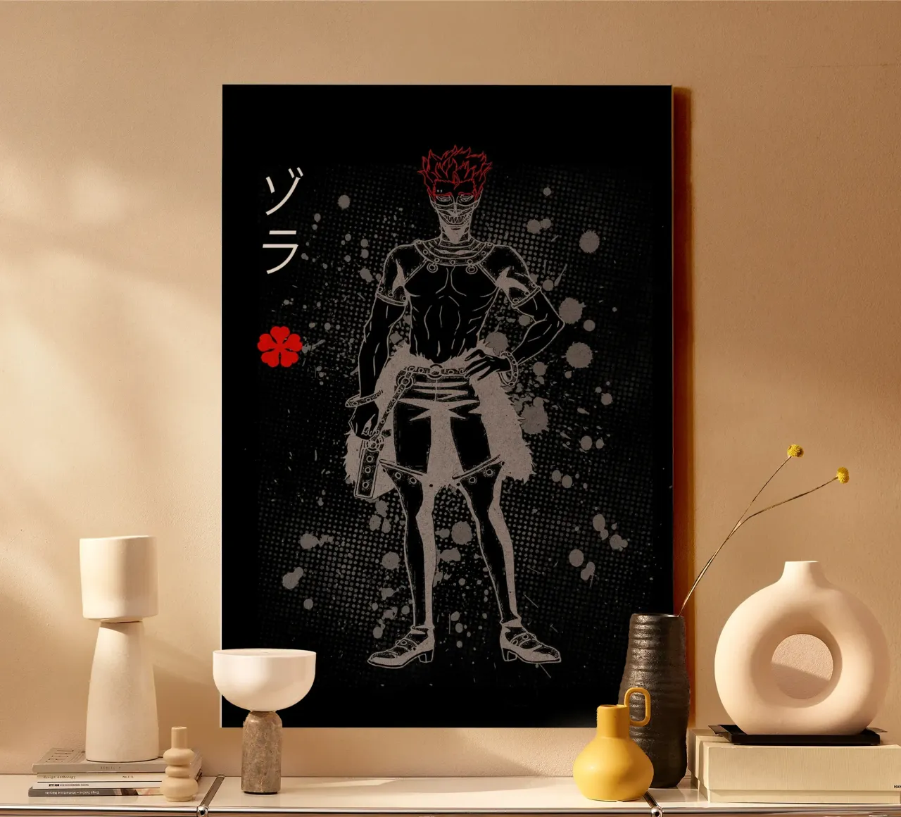 Zora Ideale black clover canvas by Neonartstudio