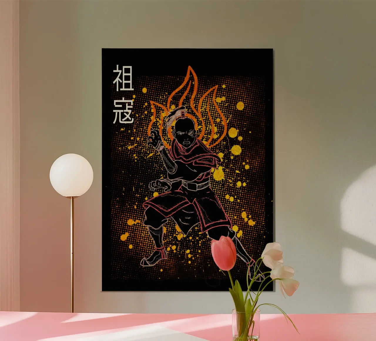 Zuko Avatar The Last Airbender alluminio dibond da Neonartstudio