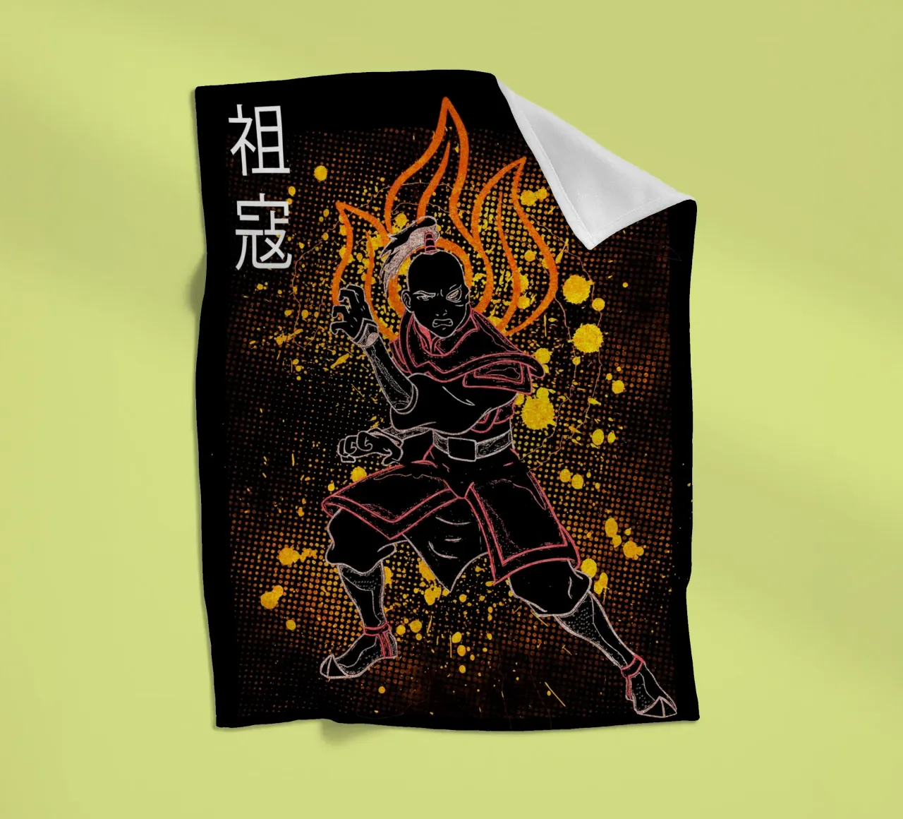Zuko Avatar The Last Airbender coperta in pile da Neonartstudio