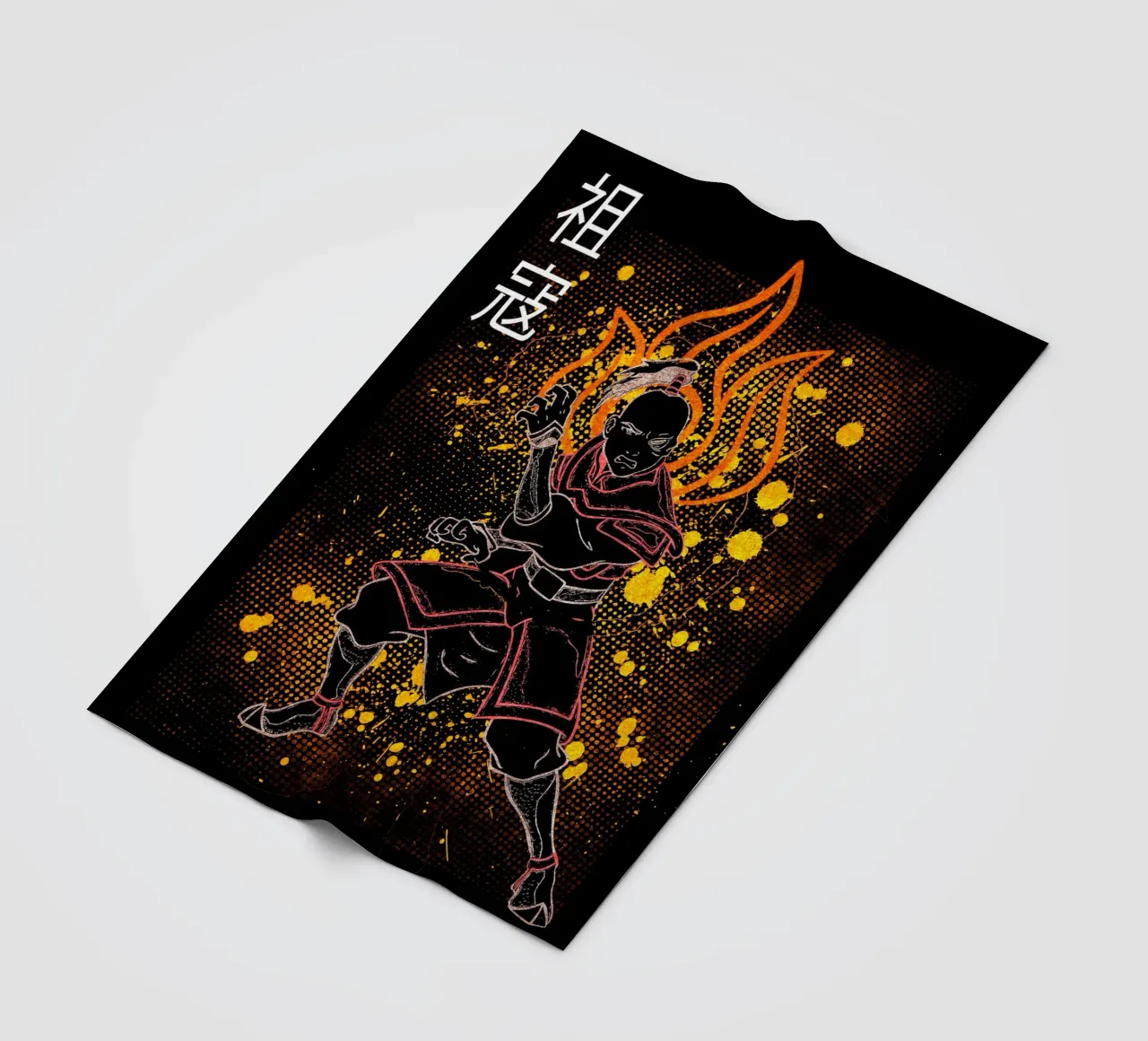 Zuko Avatar The Last Airbender coperta in pile da Neonartstudio