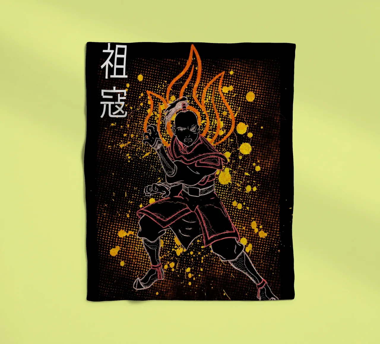 Zuko Avatar The Last Airbender coperta in pile da Neonartstudio
