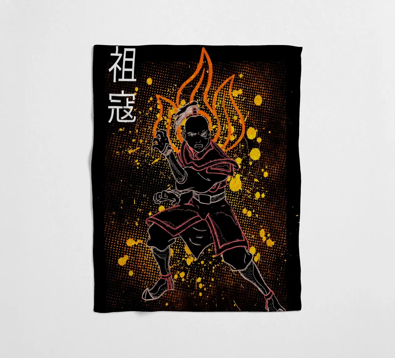 Zuko Avatar The Last Airbender coperta in pile da Neonartstudio