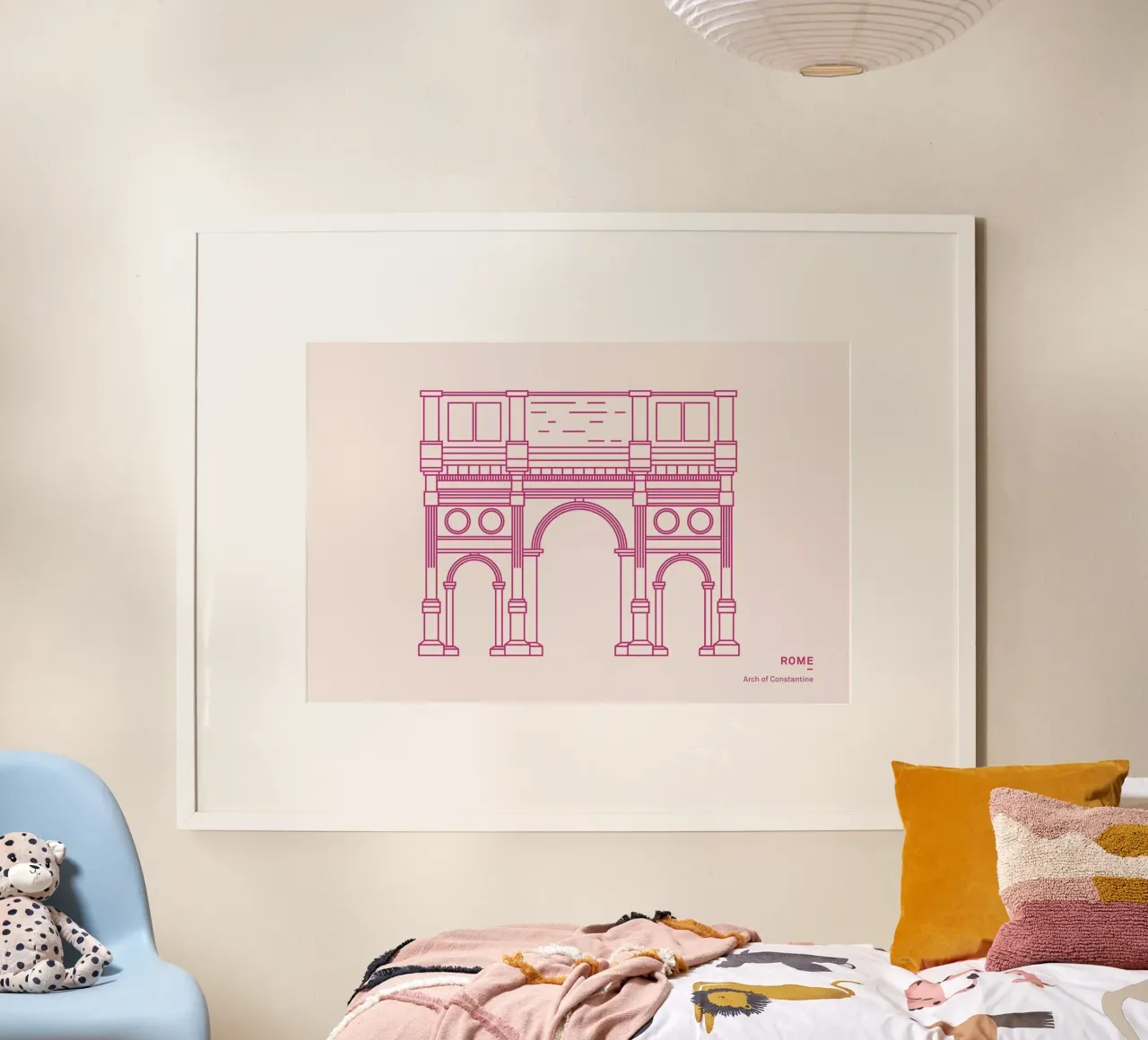 Rome poster con telaio in alluminio da Sara Signorini