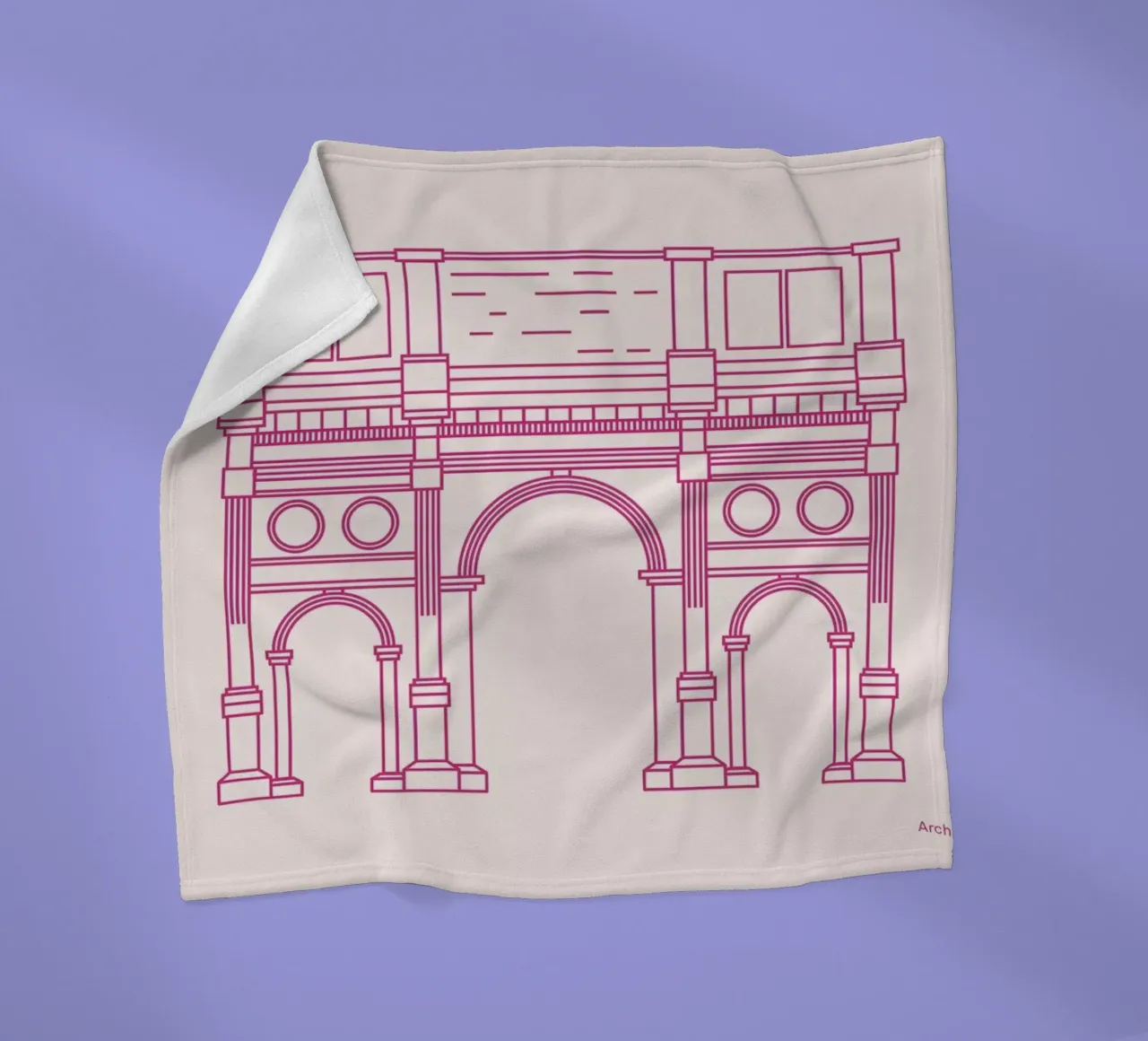 Rome fleece blanket by Sara Signorini