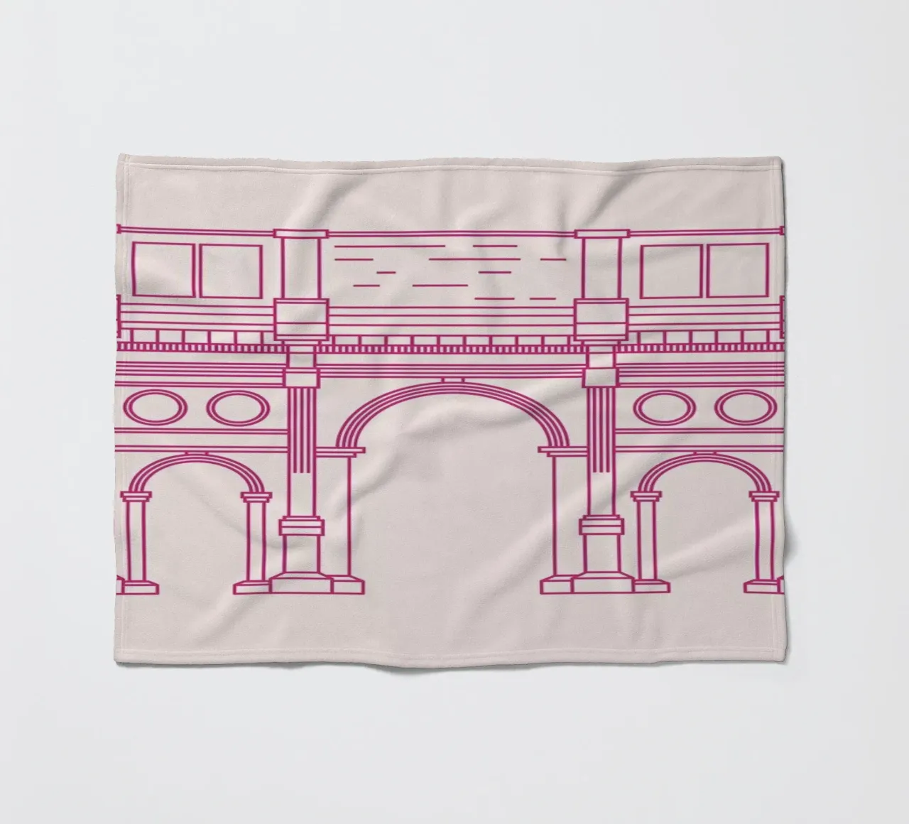 Rome fleece blanket by Sara Signorini